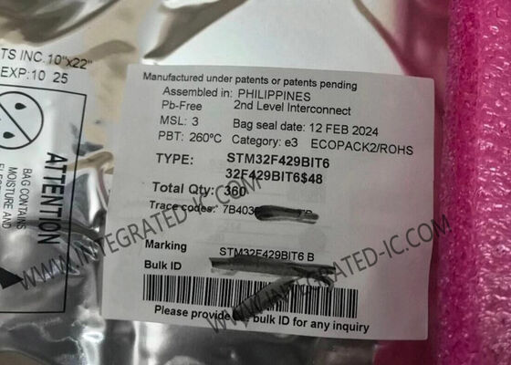 STM32F429BIT6 میکروکنترلر MCU 32Bit Single Core 180MHz در بسته LQFP208