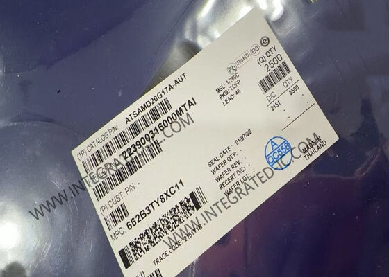 میکروکنترلر ATSAMD20G17A-AU MCU تک هستهای 32 بیتی با حافظه فلش 128 کیلوبایتی و فرکانس کلاک 48 مگاهرتز
