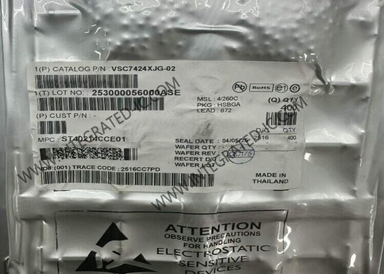 VSC7424XJG-02 10-Port Gigabit Ethernet IC Managed Layer 2 سوئیچ با بسته BGA-672
