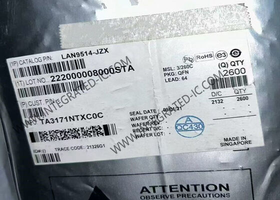 LAN9514-JZX کنترلر پل Ethernet IC با عملکرد بالا